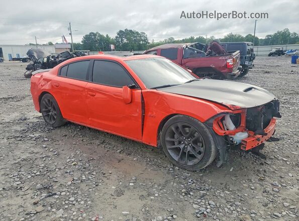 2C3CDXGJ9MH563336 2021 DODGE CHARGER Оранжевый Передняя правая четверть