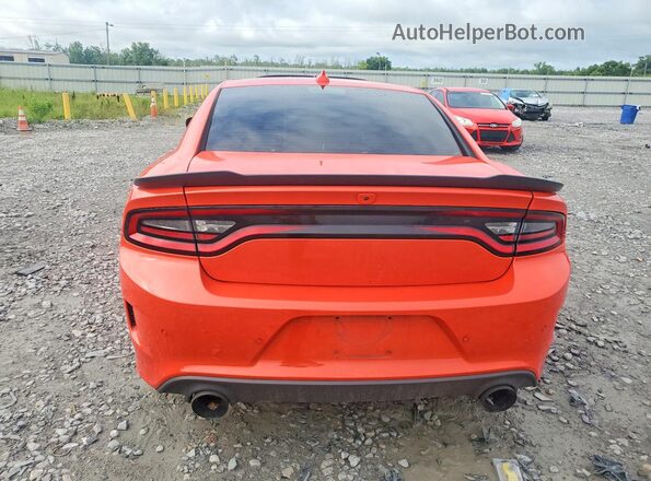 2C3CDXGJ9MH563336 2021 DODGE CHARGER Оранжевый Вид сзади