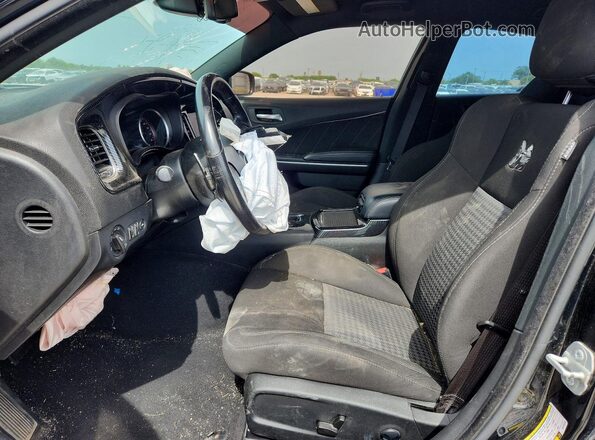 2C3CDXGJ9NH155288 2022 DODGE CHARGER Black Вид салону спереду