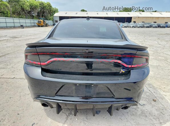 2C3CDXGJ9NH155288 2022 DODGE CHARGER Black Вид ззаду