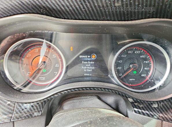 2C3CDXGJ9NH155288 2022 DODGE CHARGER Black Вид щитка приладів
