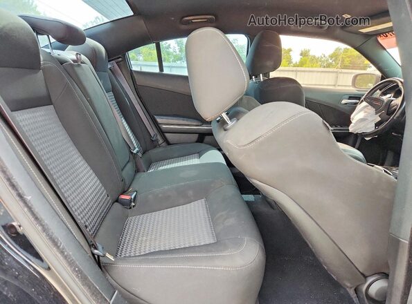 2C3CDXGJ9NH155288 2022 DODGE CHARGER Black Вид задніх сидінь
