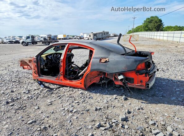 2C3CDXGJXGH340422 2016 DODGE CHARGER Orange Հետևի ձախ
