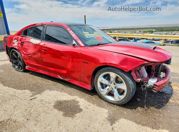 2C3CDXGJXHH533316 2017 DODGE CHARGER Red Front right