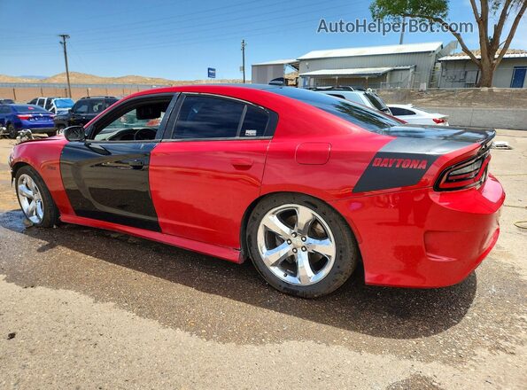 2C3CDXGJXHH533316 2017 DODGE CHARGER Red Rear left