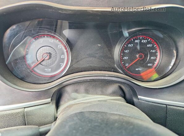 2C3CDXGJXHH533316 2017 DODGE CHARGER Red Instrument cluster view