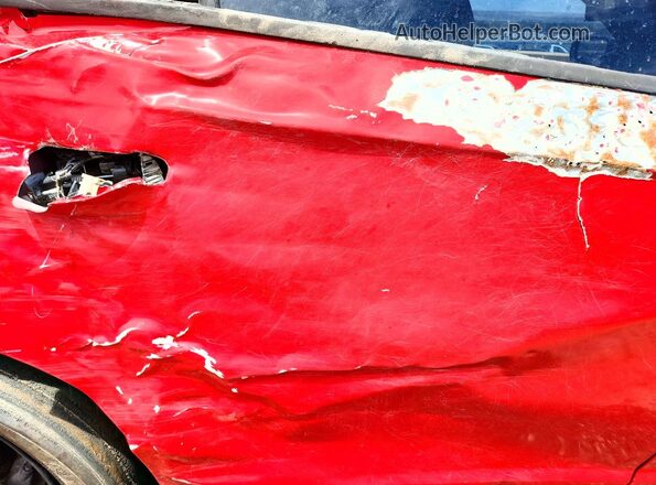 2C3CDXGJXHH533316 2017 DODGE CHARGER Red Rear seats view