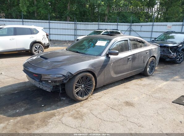 2C3CDXGJXHH630113 2017 DODGE CHARGER Gray Передня ліва чверть