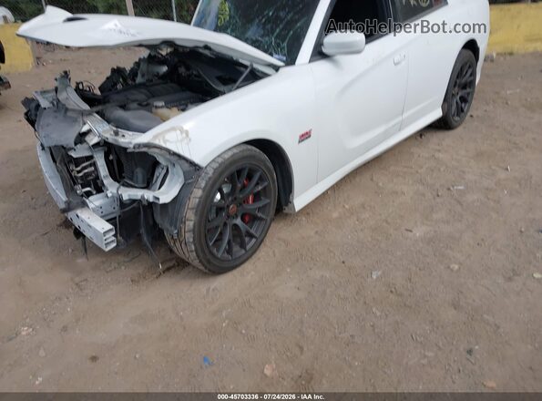 2C3CDXGJXJH277460 2018 DODGE CHARGER Белый Передняя левая четверть