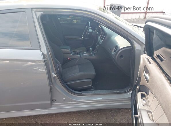 2C3CDXGJXKH535378 2019 DODGE CHARGER Gray Widok wnętrza z przodu