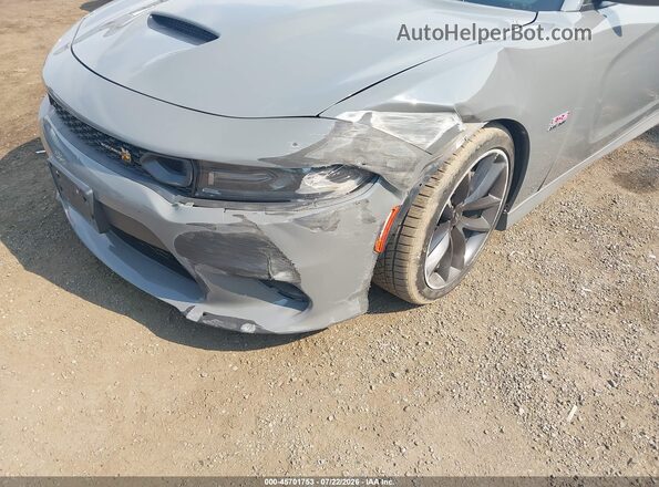 2C3CDXGJXKH535378 2019 DODGE CHARGER Gray Widok z przodu