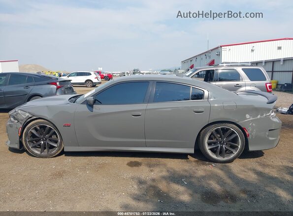 2C3CDXGJXKH535378 2019 DODGE CHARGER Gray Widok wnętrza 360 stopni