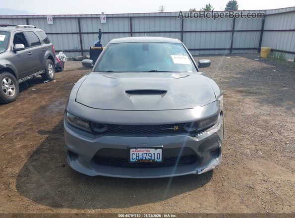 2C3CDXGJXKH535378 2019 DODGE CHARGER Gray Widok zestawu wskaźników