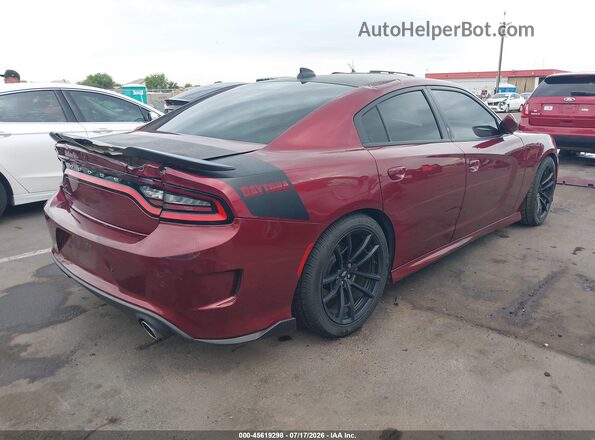 2C3CDXGJXKH619264 2019 DODGE CHARGER Темно-бордовый Задняя правая четверть