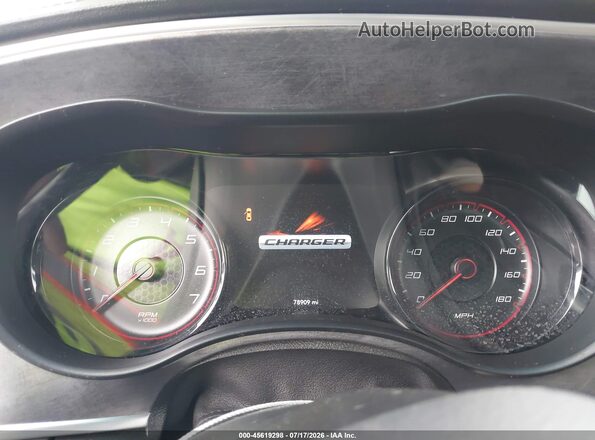2C3CDXGJXKH619264 2019 DODGE CHARGER Темно-бордовый Вид задних сидений