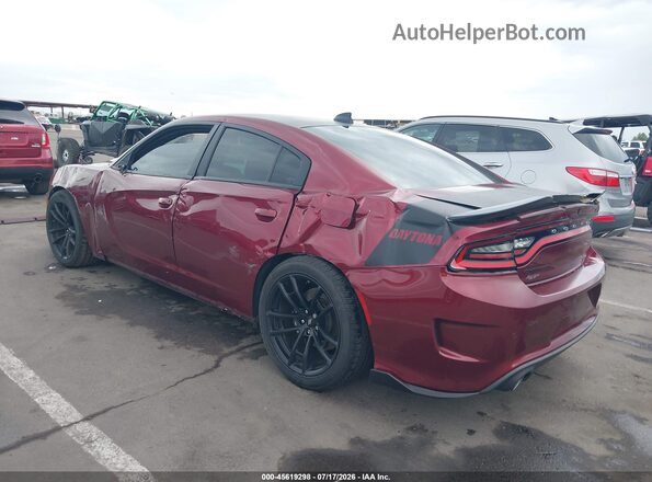 2C3CDXGJXKH619264 2019 DODGE CHARGER Темно-бордовый Задняя левая четверть