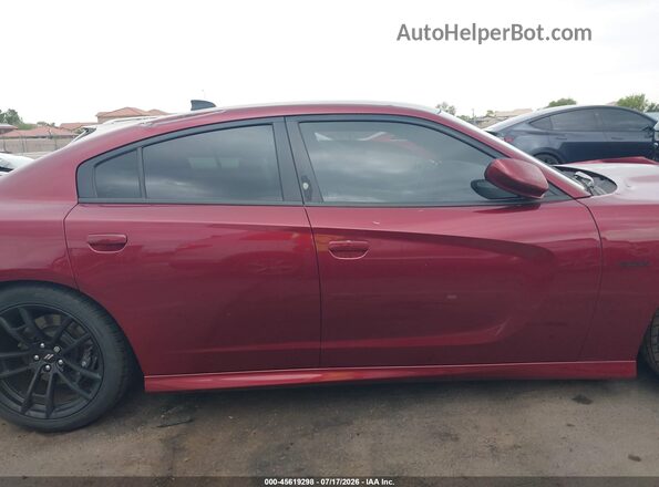 2C3CDXGJXKH619264 2019 DODGE CHARGER Темно-бордовый Панорамный вид салона 360°