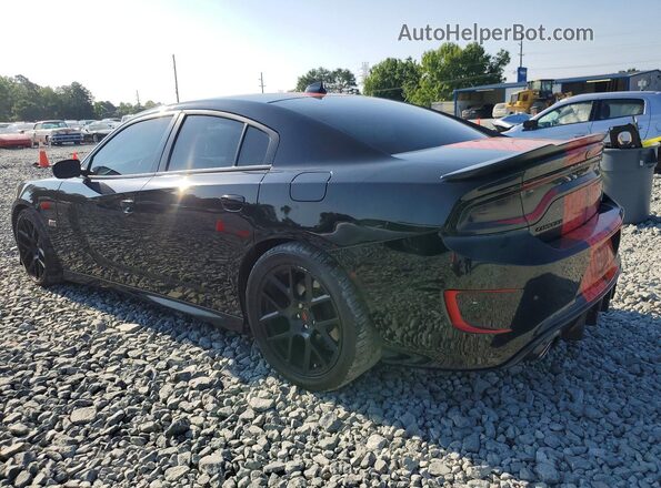 2C3CDXGJXKH718134 2019 DODGE CHARGER Black Trasero izquierdo