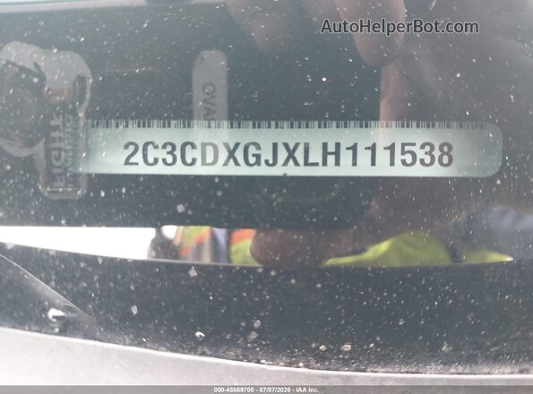 2C3CDXGJXLH111538 2020 DODGE CHARGER Black Vista del compartimento del motor