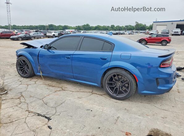 2C3CDXGJXMH503775 2021 DODGE CHARGER Blue Rear left