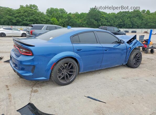 2C3CDXGJXMH503775 2021 DODGE CHARGER Blue Rear right