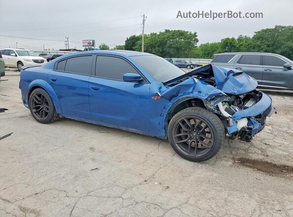 2C3CDXGJXMH503775 2021 DODGE CHARGER Blue Front right