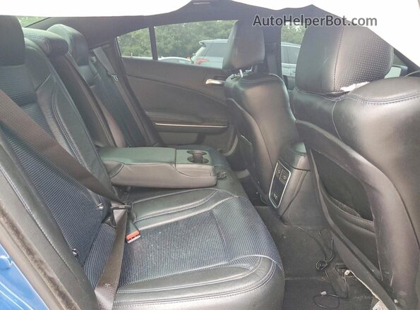 2C3CDXGJXMH503775 2021 DODGE CHARGER Blue Rear seats view