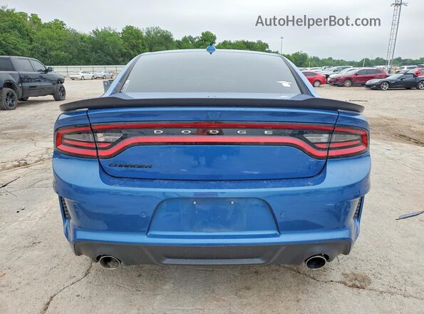 2C3CDXGJXMH503775 2021 DODGE CHARGER Blue Rear view