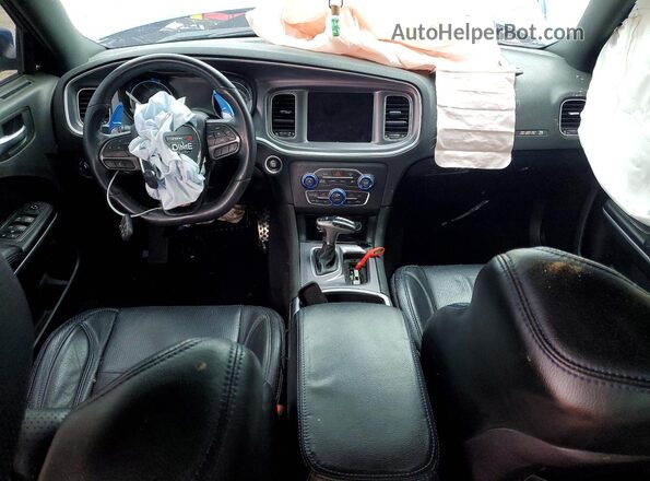 2C3CDXGJXMH503775 2021 DODGE CHARGER Blue Dashboard view