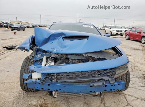 2C3CDXGJXMH503775 2021 DODGE CHARGER Blue Front view