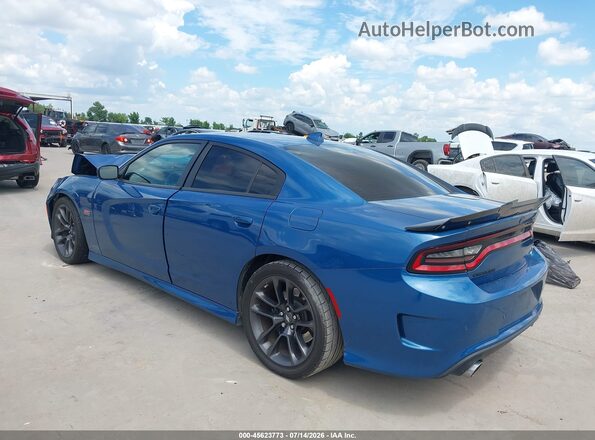 2C3CDXGJXMH666555 2021 DODGE CHARGER Blue უკანა მარცხენა