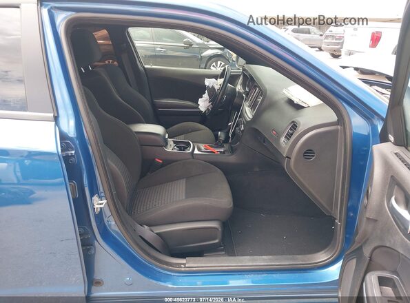 2C3CDXGJXMH666555 2021 DODGE CHARGER Blue წინა სალონის ხედი
