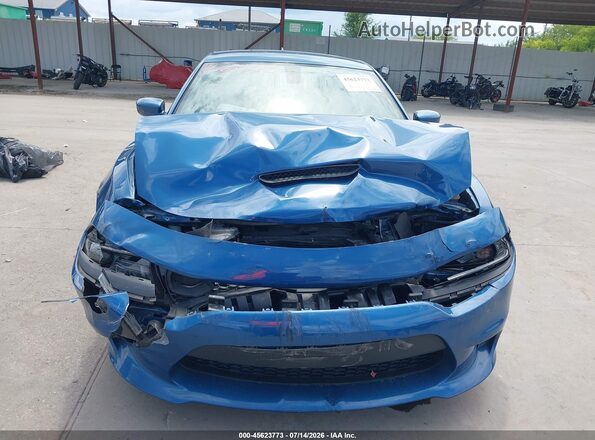 2C3CDXGJXMH666555 2021 DODGE CHARGER Blue უკანა სალონის ხედი