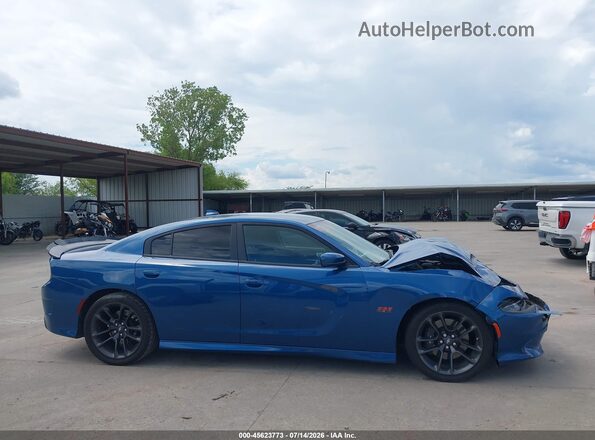 2C3CDXGJXMH666555 2021 DODGE CHARGER Blue სალონის 360-გრადუსიანი ხედი