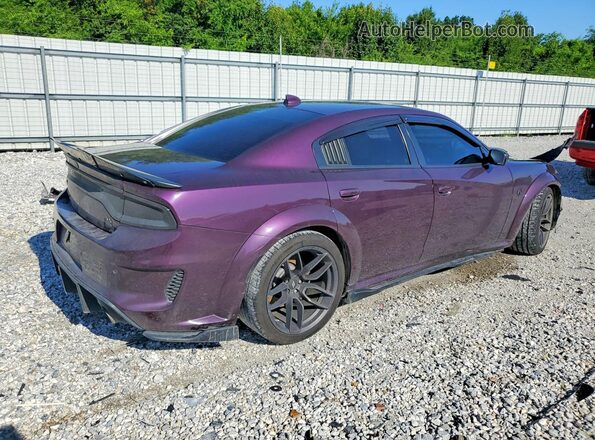 2C3CDXGJXNH112448 2022 DODGE CHARGER Purple Trasero derecho