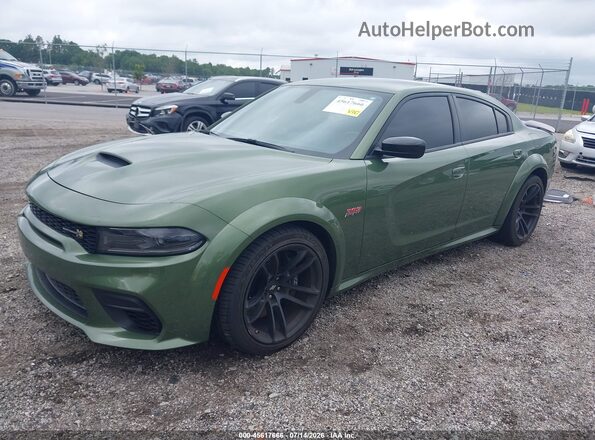 2C3CDXGJXPH651803 2023 DODGE CHARGER Green წინა მარცხენა ხედი სამი მეოთხედიდან