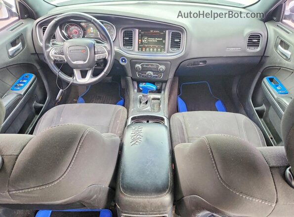 2C3CDXHG0GH132455 2016 DODGE CHARGER White წინა პანელის ხედი