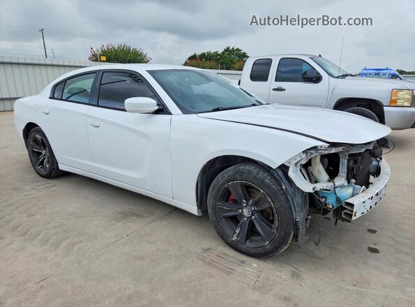2C3CDXHG0GH132455 2016 DODGE CHARGER White წინა მარჯვენა