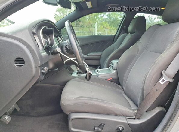 2C3CDXHG0HH515328 2017 DODGE CHARGER Gray Widok wnętrza z przodu
