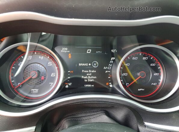 2C3CDXHG0HH515328 2017 DODGE CHARGER Gray Widok zestawu wskaźników