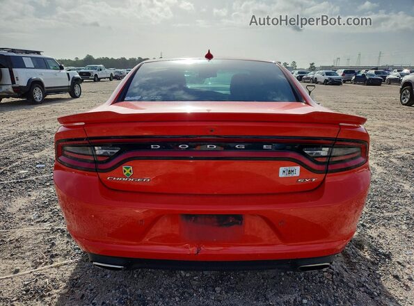 2C3CDXHG0HH575481 2017 DODGE CHARGER Orange Вид ззаду