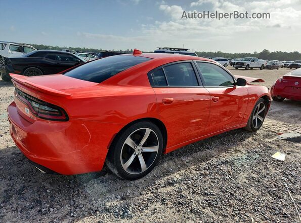 2C3CDXHG0HH575481 2017 DODGE CHARGER Orange Задня права чверть