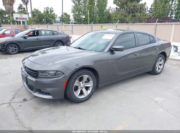 2C3CDXHG0JH215889 2018 DODGE CHARGER Gray Vista tres cuartos delantera izquierda