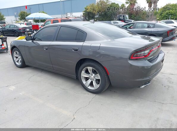 2C3CDXHG0JH215889 2018 DODGE CHARGER Gray Trasero izquierdo