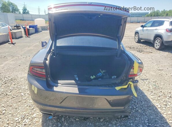 2C3CDXHG0JH221451 2018 DODGE CHARGER Gray უკანა ხედი