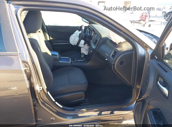 2C3CDXHG0JH281374 2018 DODGE CHARGER Gray Вид салону спереду