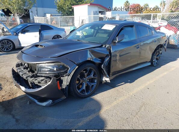 2C3CDXHG0JH281374 2018 DODGE CHARGER Gray Передня ліва чверть