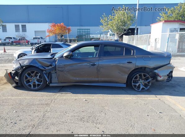 2C3CDXHG0JH281374 2018 DODGE CHARGER Gray Вид задньої частини салону