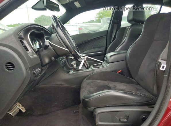 2C3CDXHG0JH291127 2018 DODGE CHARGER Burgundy Front interior view