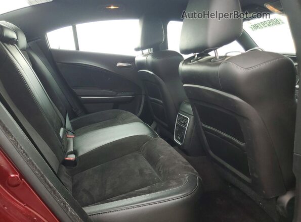 2C3CDXHG0JH291127 2018 DODGE CHARGER Burgundy Rear seats view